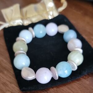 Multi-Color Beaded Stretch Bracelet